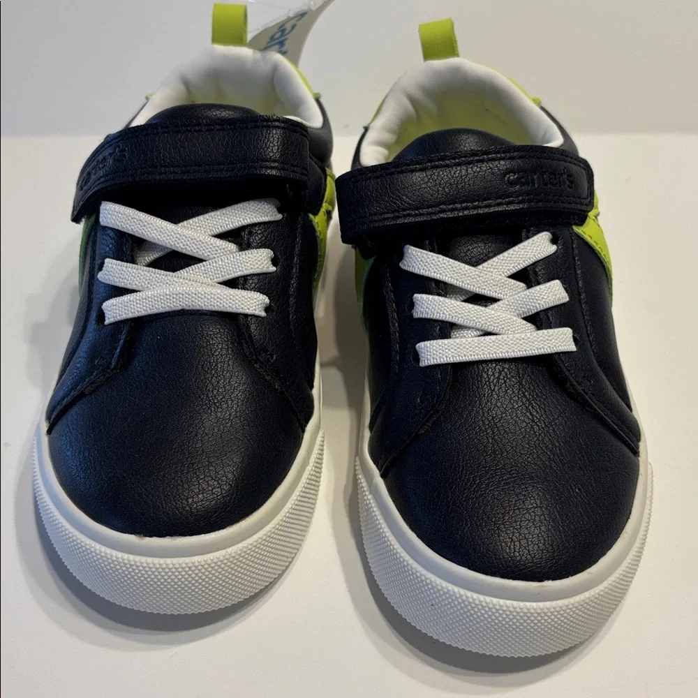 Carter's Amal Navy and Green Sneakers